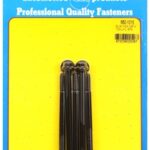 M6 x 1.00 x 100 hex black oxide bolts (5pcs)