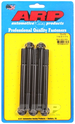 A469405B-EC7C-86FE-C4D2-145D30F66CB8 "7/16""-20 x 4.750 hex black oxide bolts" (5pcs) - Image 1