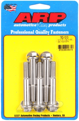 A4B0F37A-7B58-CD15-9D1A-7969D433DD7F ARP M10 x 1.50 x 65 hex SS bolts - Image 1