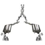Corsa Cat-Back 3.0" Dual Rear Twin 4.0" Mustang 5.0 18-22