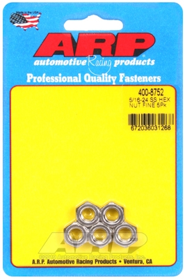 A7FB4ABE-FFB3-670A-5021-F7827AF7856C "5/16""-24 SS fine hex nut kit" (5pcs) - Image 1