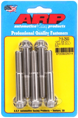 A8138244-8697-C8FC-B7CD-065FA648C21F "3/8""-24 x 2.500 12pt SS bolts" (5pcs) - Image 1