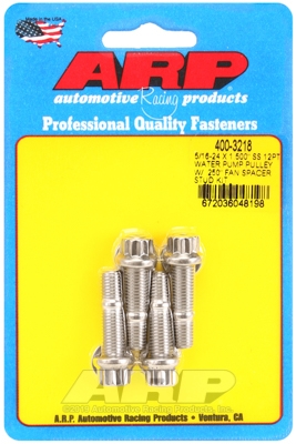 A8244352-5F8B-9726-561F-E465BCBBA0F8 ARP 5/16-24x1.500 SS 12pt WP pulley w/ .250" fan spcr stud - Image 1