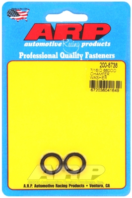 A8786E54-EC9A-60BC-6692-6BC7E0829974 ARP Chamfer Washer 7/16 ID 0.660 OD Black 2 Pack - Image 1