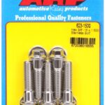 "3/8""-16 x 1.500 hex SS bolts" (5pcs)