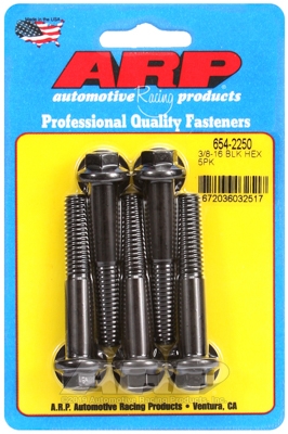 A93CFA8C-E4D7-44C7-D6A4-4E51430C8664 "3/8""-16 x 2.250 hex 7/16 wrenching black oxide bolts"(5pcs - Image 1