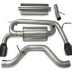 Corsa Cat-Back 3.0" Dual Rear Single 4.0" Hummer H3