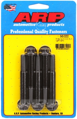 A96DB18D-0075-B61F-15DF-078ECD9BC4DB "7/16""-14 X 3.000 12pt 1/2 wrenching black oxide bolts"5pcs - Image 1