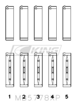 King Main Bearing Shell VAG 2.0L TFSI EA888 (Gen 2 only)