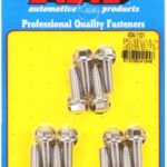 SBC GENIII/LS 1/4 FLANGE SS HEX HEADER BOLT KIT