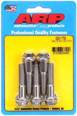 A9C53EAB-6F61-D650-69AA-CDB571884C42 "3/8""-16 x 1.750 hex 7/16 wrenching SS bolts" (5pcs) - Image 1