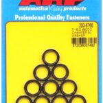 7/16 ID .660 OD chamfer black washers(10 pcs)