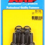 "3/8""-16 x 1.000 hex 7/16 wrenching black oxide bolts"(5pcs