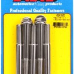"7/16""-14 X 3.500 hex 1/2 wrenching SS bolts" (5pcs)