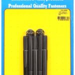 "3/8""-24 x 4.000 12pt black oxide bolts" (5pcs)