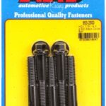 "7/16""-14 X 2.500 hex black oxide bolts" (5pcs)