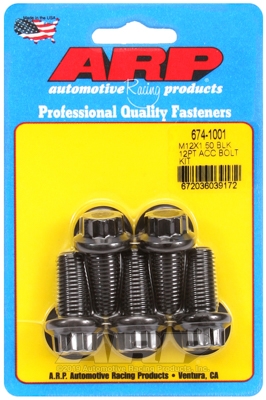AEFB3431-A416-F54C-423F-78B73C79CD0C ARP Bolt Kit M12 x 1.50 x 25 Black Oxide 12PT - Image 1