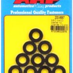 "3/8"ID 3/4"OD .120"TH black washers" (10pcs)