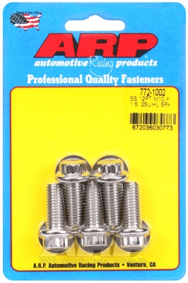 AF0AFEBF-6F3F-ECB7-AC8F-1F06525A7C9C M10 x 1.50 x 25 12pt SS bolts (5pcs) - Image 1