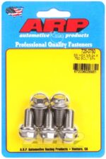 "3/8""-24 x .750 hex 7/16 wrenching SS bolts" (5pcs)