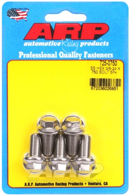 AF35064A-9E8F-3154-0987-5A2EED33859D "3/8""-24 x .750 hex 7/16 wrenching SS bolts" (5pcs) - Image 1
