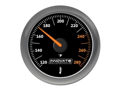 Innovate Analog MTX-A Fluid Temp(oil,water,etc)Gauge Kit,Bla