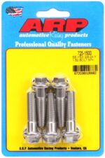 "3/8""-24 x 1.500 hex 7/16 wrenching SS bolts" (5pcs)