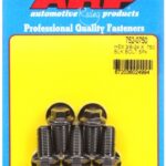 "3/8""-24 x .750 hex black oxide bolts" (5pcs)
