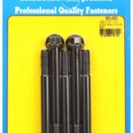 "7/16""-14 X 4.500 hex black oxide bolts" (5pcs)