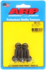 M6 x 1.00 x 20 hex black oxide bolts (5pcs)