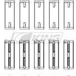 King Main Bearing Shell MITSUBISHI 4G63, 4G64 EVO I-IV