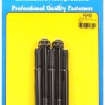 "3/8""-16 x 4.000 12pt black oxide bolts" (5pcs)