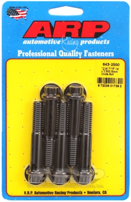 B4247339-8756-1959-2B96-054BD1294293 "7/16""-14 x 2.500 12pt black oxide bolts" (5pcs) - Image 1