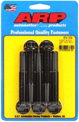 B55A07A4-DAB8-454A-0133-B7CFFF070440 ARP Bolt Kit M12 x 1.50 x 80 Black Oxide 12PT - Image 1