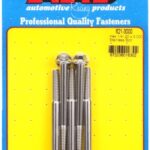"1/4""-20 x 3.000 hex SS bolts" (5pcs)
