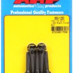"1/4""-20 X 1.250 hex black oxide bolts" (5pcs)