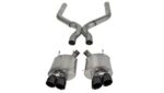 Corsa Axle-Back + X-Pipe 3" Dual Rear Twin 4" Mustang 5.8