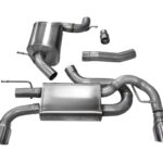 Corsa Cat-Back 3.0" Dual Rear Single 4.0" Golf VI GTI