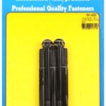 "5/16""-18 x 4.000 12pt black oxide bolts" (5pcs)
