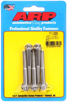 B92A5688-1203-66F8-E368-5D0AF69715EB "1/4""-28 x 2.000 12pt SS bolts" (5pcs) - Image 1
