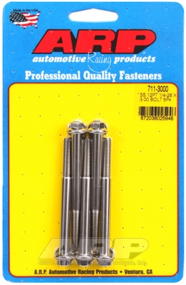 B9D3C099-E56C-B78E-84FE-6BA29EC184CE "1/4""-28 x 3.000 12pt SS bolts" (5pcs) - Image 1