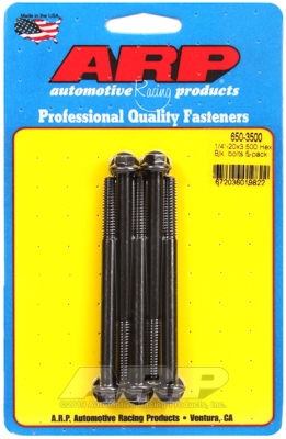 BBBEDC08-1CD6-C00E-94B6-66876B704A8B "1/4""-20 X 3.500 hex black oxide bolts" (5pcs) - Image 1