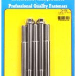 "7/16""-20 x 4.750 hex SS bolts" (5pcs)