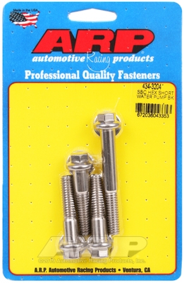BC3C8A2B-A40A-723C-5BD3-97E7C6D8CCDD SB Chevy hex short water pump bolt kit - Image 1