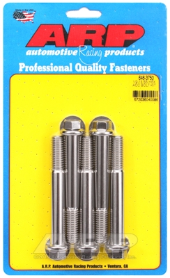 BE8335A7-2AD8-3FD4-C6CF-0A54238DF601 ARP Bolt Kit 1/2-13 x 3.750 SS Hex - Image 1