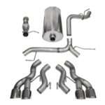 Corsa Cat-Back 3.0" Dual Rear Fact Bezels Escalade 6.2 12-14