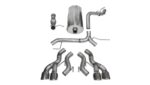 Corsa Cat-Back 3.0" Dual Rear Fact Bezels Escalade 6.2 12-14
