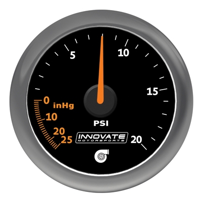 BFB87246-025A-8DE8-0657-E8A1F6EC8C66 Innovate Analog MTX-A 20 PSI Vacuum/Boost Gauge Kit,Black Di - Image 1
