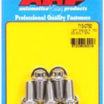 "3/8""-24 x .750 12pt SS bolts" (5pcs)