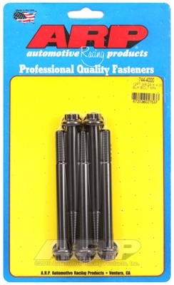 C0A153B7-8EE9-087E-F6D0-1DC8D1C1AFC9 "3/8""-24 x 4.000 12pt 7/16 wrenching black oxide bolts"5pcs - Image 1